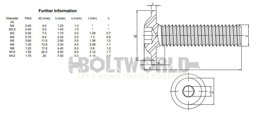 M5 x 20mm Low Head Socket Allen Cap Screws Stainless Steel A2 (304), DIN  7984 Bolt WorldBolt World