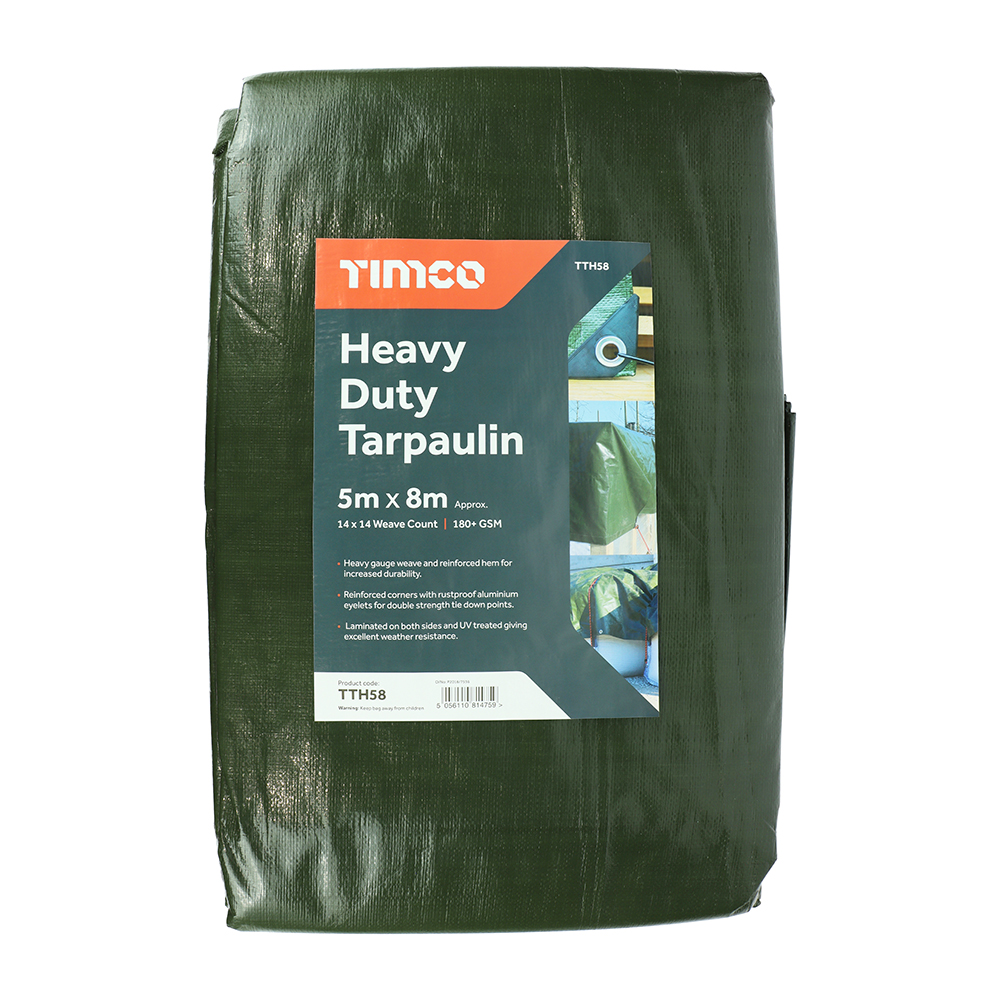 5 x 8m Tarpaulin - Heavy Duty