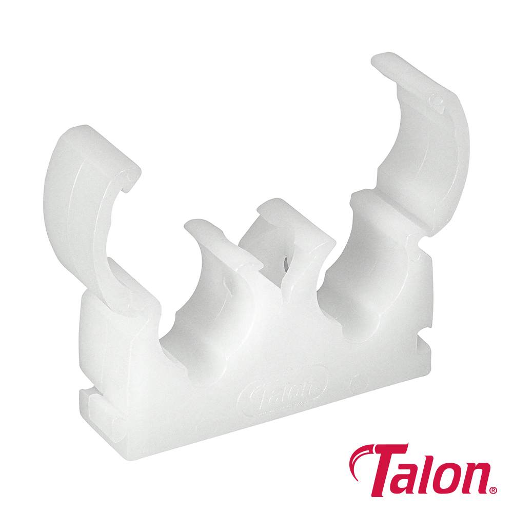 15mm Double Hinged ID Clip - White (50pcs)