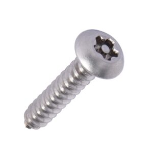 Security Self-Tappers - 5-Lobe Pin Button Head A4 Stainless