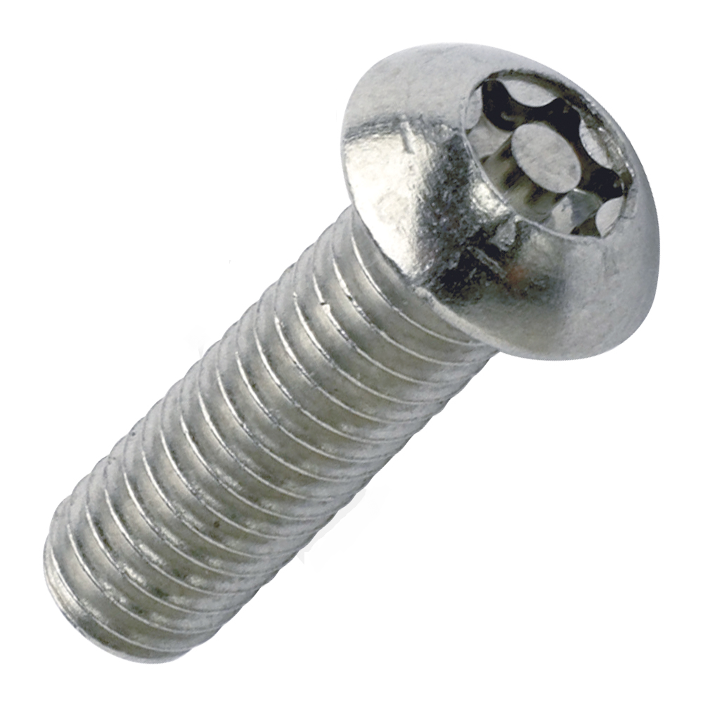 M8 Screw 304 stainless steel A2 Button Round Head with Pin Tamper
