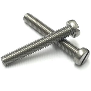M8 Slotted Cheese Head Machine Screws - Stainless A2
