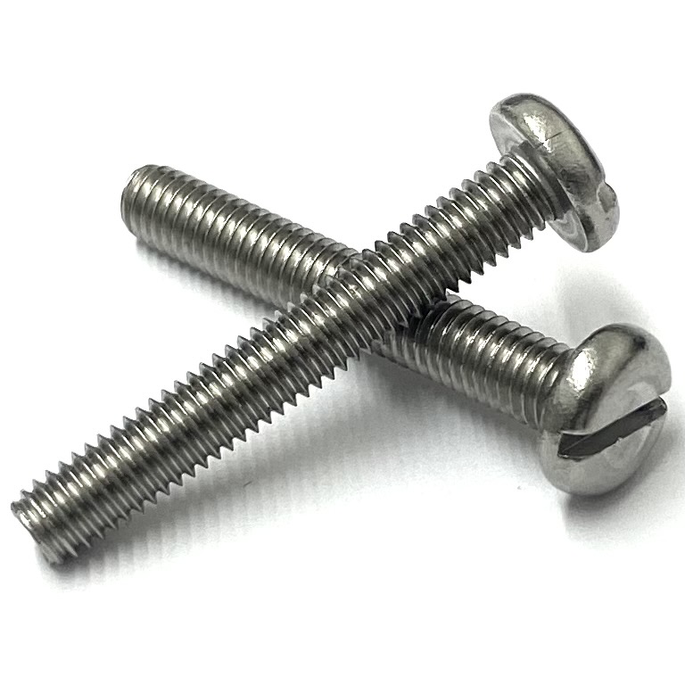 Slotted Pan Head Machine Screws - Stainless A2