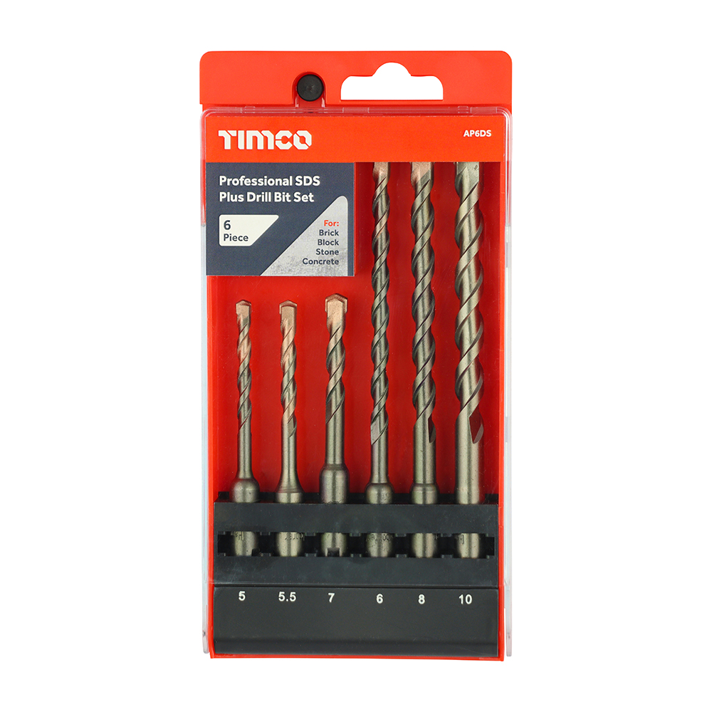 6pc Professional SDS Plus Drill Bit Set