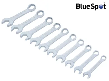 BlueSpot Stubby Combination Spanner Set, 10 Piece B/S04110