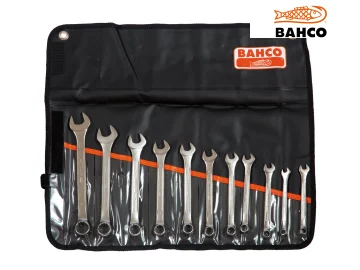 Bahco Chrome Polished Combination Spanner Set, 11 Piece BAH111MSET1