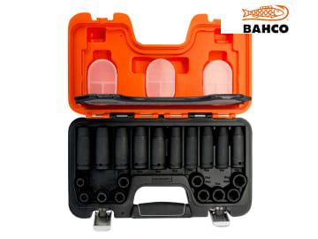 Bahco D-DD/S20 Mixed Impact Socket Set of 20 Metric 1/2in BAHDDS20
