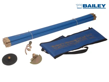 Bailey 5431 Universal 3/4in Drain Rod Set 3 Tools Brass Fittings BAI5431