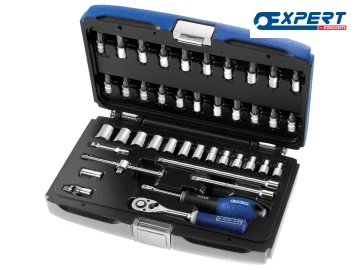 Expert Socket & Accessory Set of 42 Metric 1/4in Drive BRIE030702B