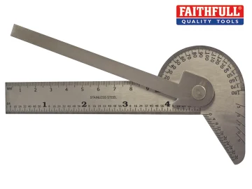 Faithfull Multi Purpose Angle Protractor 100mm (4in) FAIGAUGEMULT