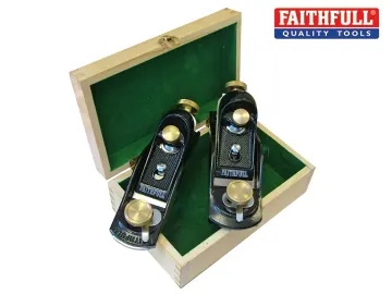 Faithfull No.9 1/2 & No.60 1/2 Block Planes in Wooden Box FAIPLANEBPS