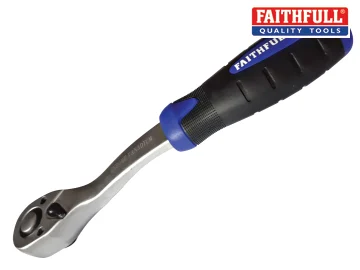Faithfull Ratchet Handle Quick-Release 72 Teeth 1/2in Drive FAISOCRAT12N