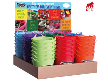 Red Gorilla Tubtrugs Micro Tub - Mixed, Display 108 Piece GORMMTDISP