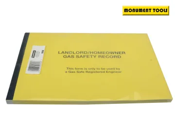 Monument 532P Gas Safe? Landlords Gas Safety Record Pad of 50 MON532
