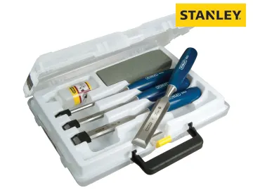 STANLEY? 5002 Bevel Edge Chisel & Oilstone Set, 6 Piece STA016130