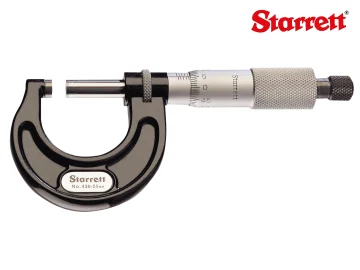 Starrett 436.1MXRL-100 Outside Micrometer 75-100mm Graduation 0.01mm STR436M100