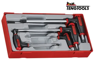 Teng TTHEX7 Metric Hex T-Handle Driver Set, 7 Piece TENTTHEX7