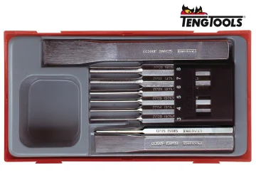 Teng TTPC09 Punch & Chisel Set, 9 Piece TENTTPC09