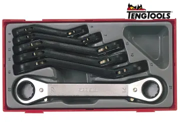 Teng TTRORS Metric Ratchet Ring Spanner Set, 6 Piece TENTTRORS