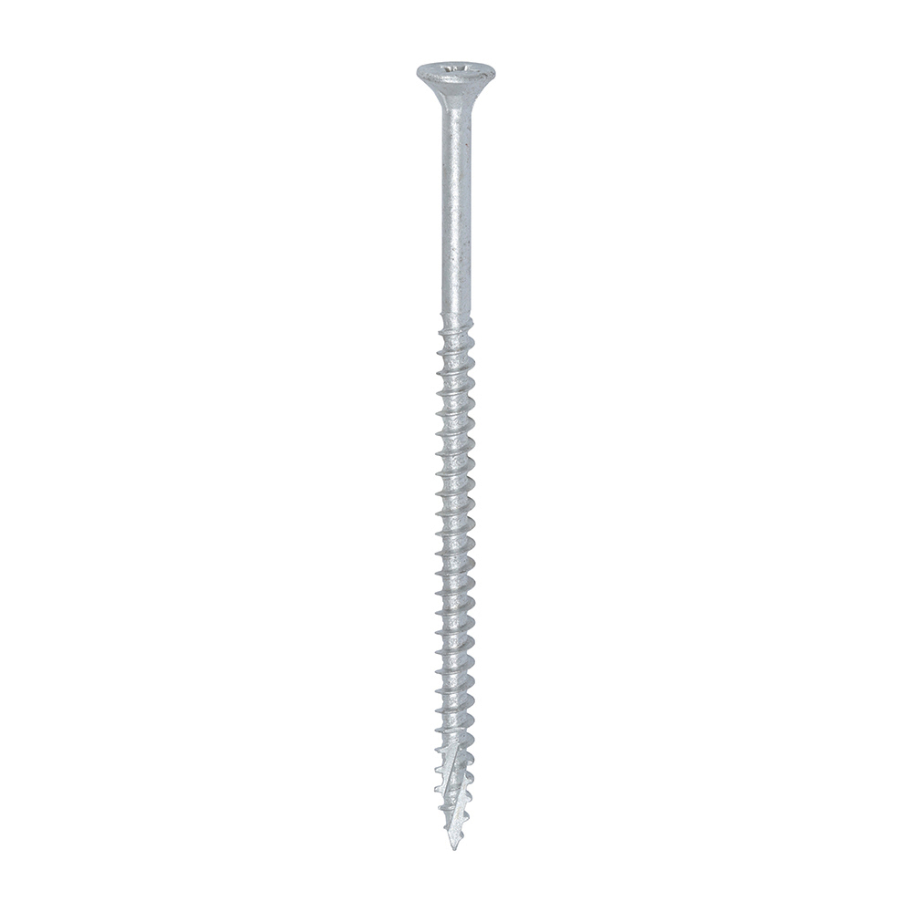 10 x 4 - (5.0 x 100mm) C2 Strong-Fix Exterior Multi-Purpose Premium Screws - PZ - Double Countersunk - Silver