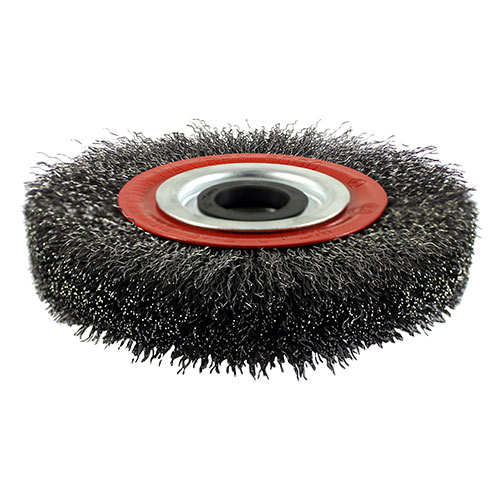 150mm Wheel Brush with Plastic Reducer Set - Crimped Steel Wire