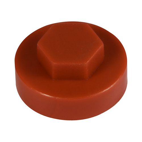 16mm Hex Head Cover Caps - Terracotta