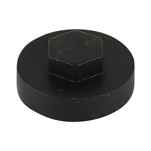 19mm Hex Head Cover Caps - Black