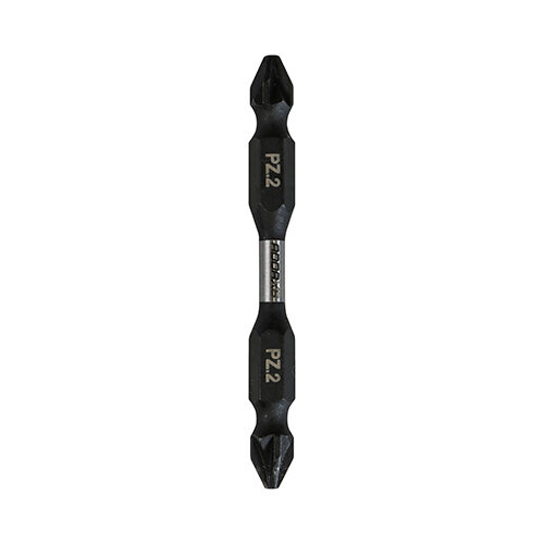 No.2 x 65 Impact Driver Bits - PZ - Double Ended (Pack of 2)