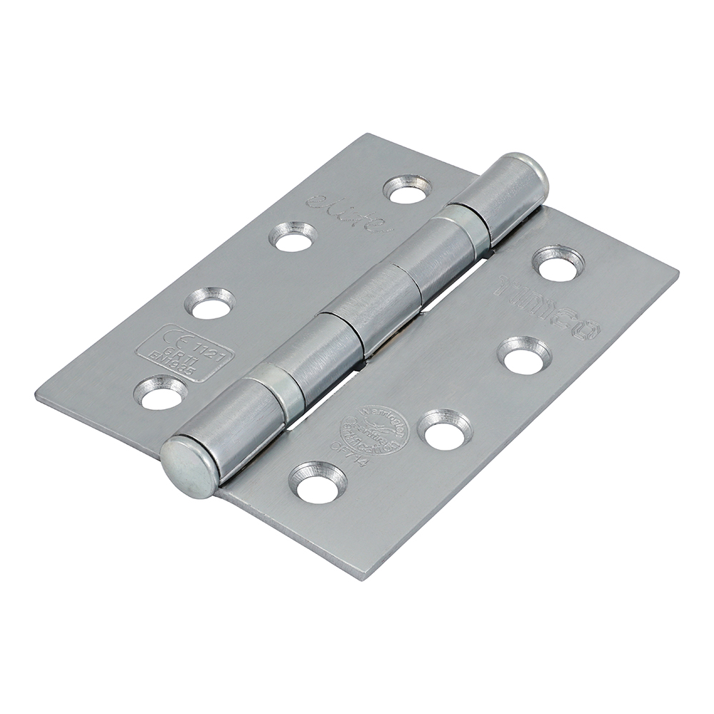 102 x 76 x 2.6 Grade 11 Fire Door Hinges -Satin Chrome (Pack of 2)