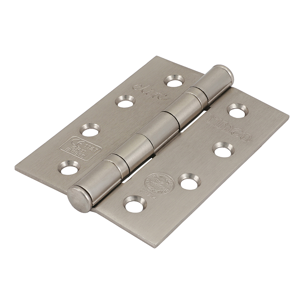 102 x 76 x 2.6 Grade 11 Fire Door Hinges - Satin Nickel (Pack of 2)