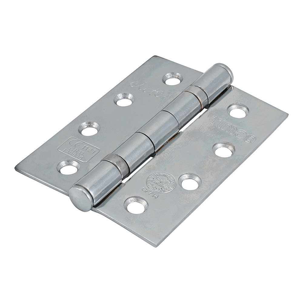 102 x 76 x 2.6 Grade 11 Fire Door Hinges -Polished Chrome (Pack of 2)