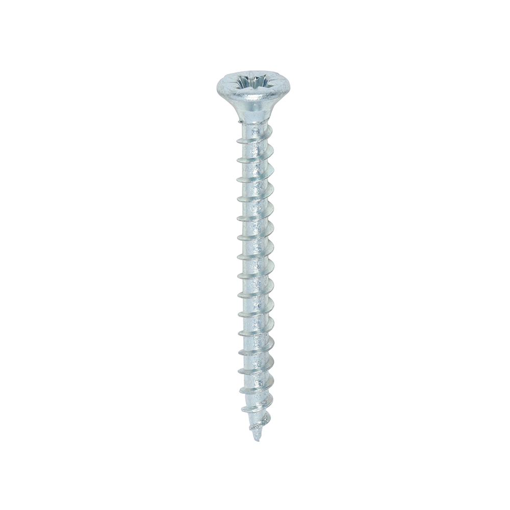3.5 x 35mm Solo Multipurpose Chipboard & Woodscrews, Pozi Countersunk - Bright Zinc Plated Steel