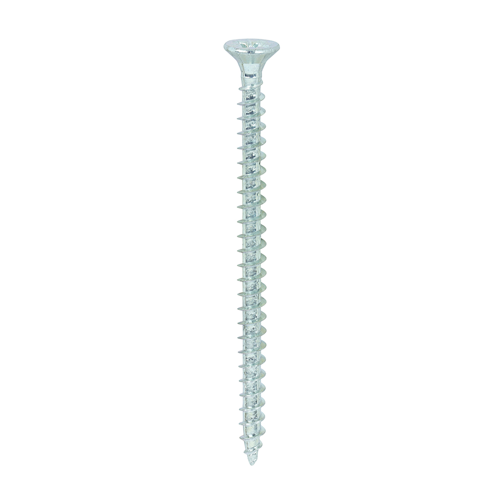 4.0 x 60mm Solo Multipurpose Chipboard & Woodscrews, Pozi Countersunk - Bright Zinc Plated Steel