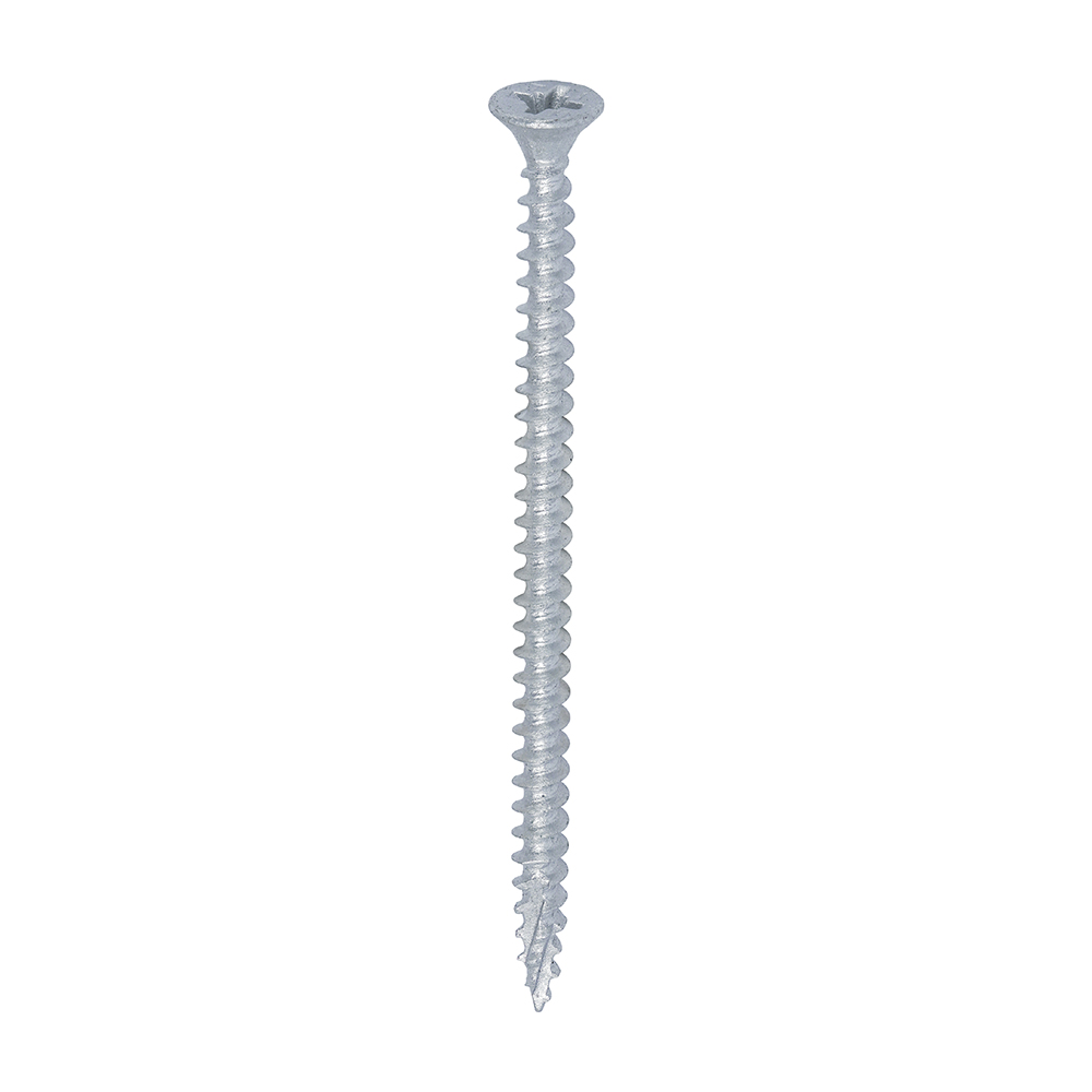 8 x 2 3⁄4 - (4.0 x 70mm) C2 Strong-Fix Exterior Multi-Purpose Premium Screws - PZ - Double Countersunk - Silver
