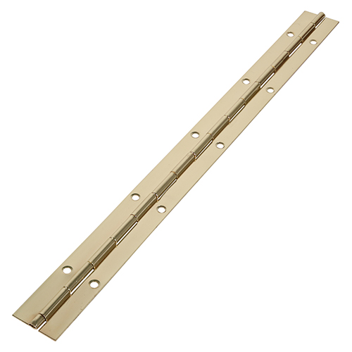 1800 x 25 Piano Hinge - Electro Brass