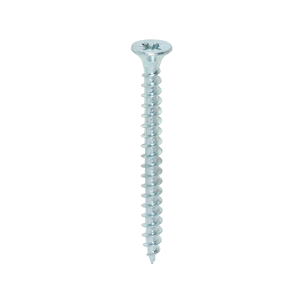 4.5 x 50mm Solo Multipurpose Chipboard & Woodscrews, Pozi Countersunk - Bright Zinc Plated Steel