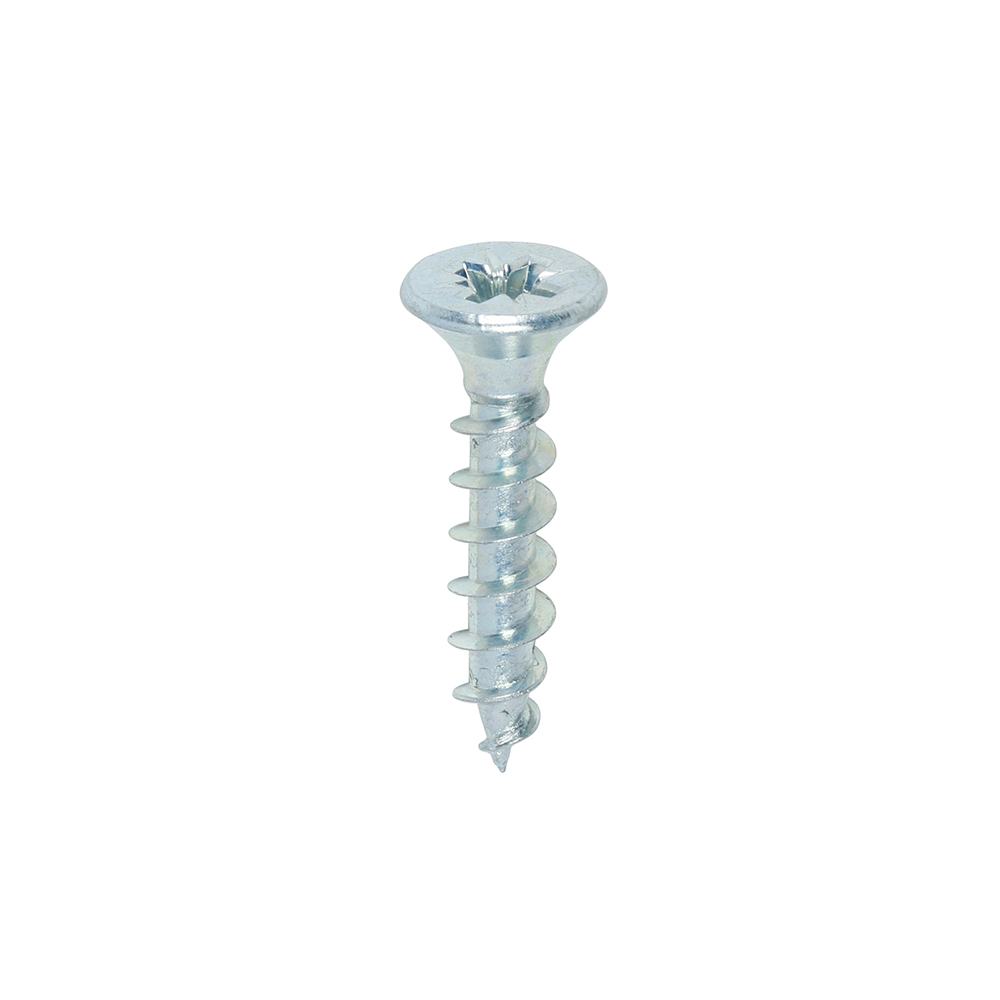 5.0 x 25mm Solo Multipurpose Chipboard & Woodscrews, Pozi Countersunk - Bright Zinc Plated Steel