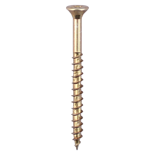 10 x 1 3⁄4 (5.0 x 45) - Velocity Premium Multi-Use Screws - PZ - Double Countersunk - Yellow