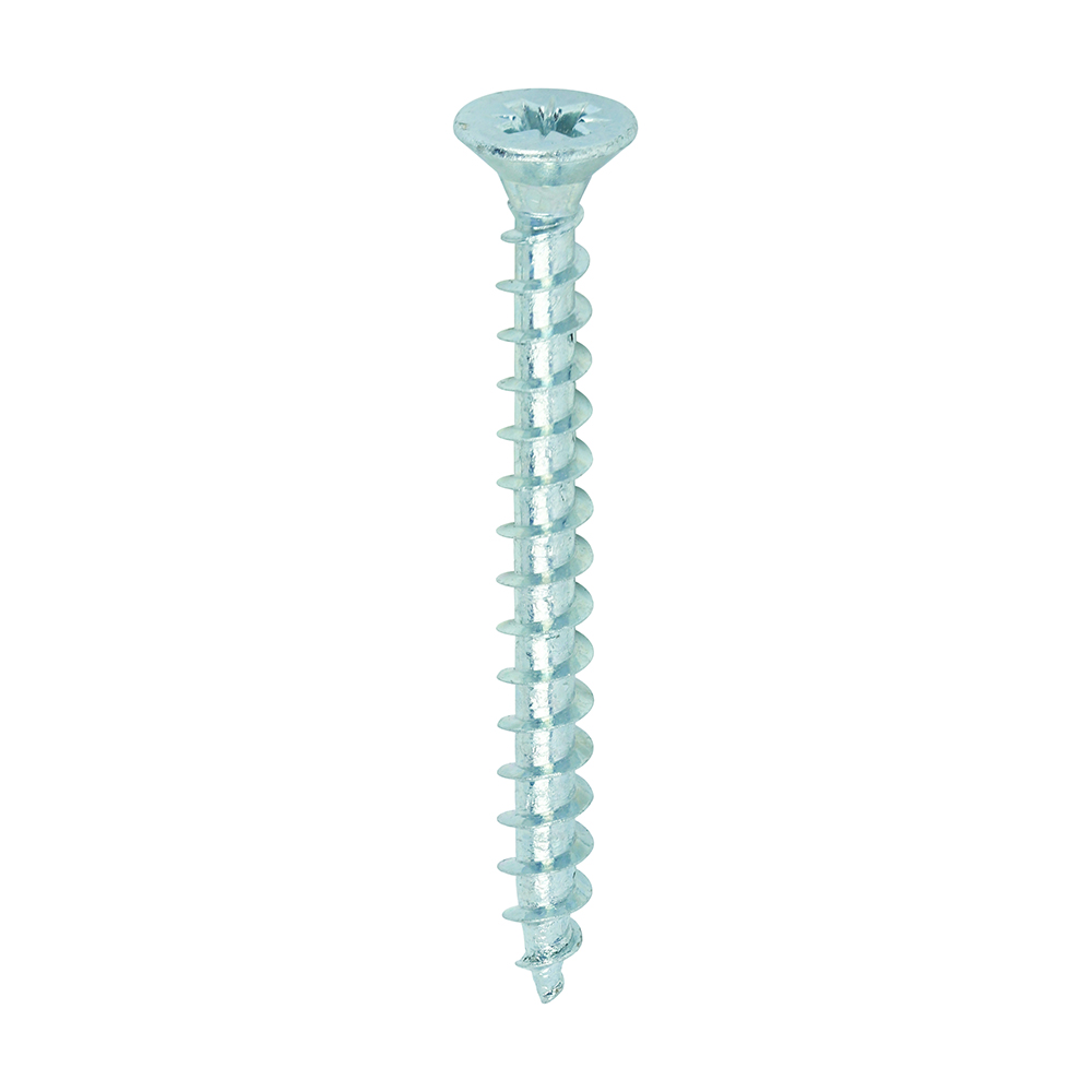 5.0 x 50mm Solo Multipurpose Chipboard & Woodscrews, Pozi Countersunk - Bright Zinc Plated Steel