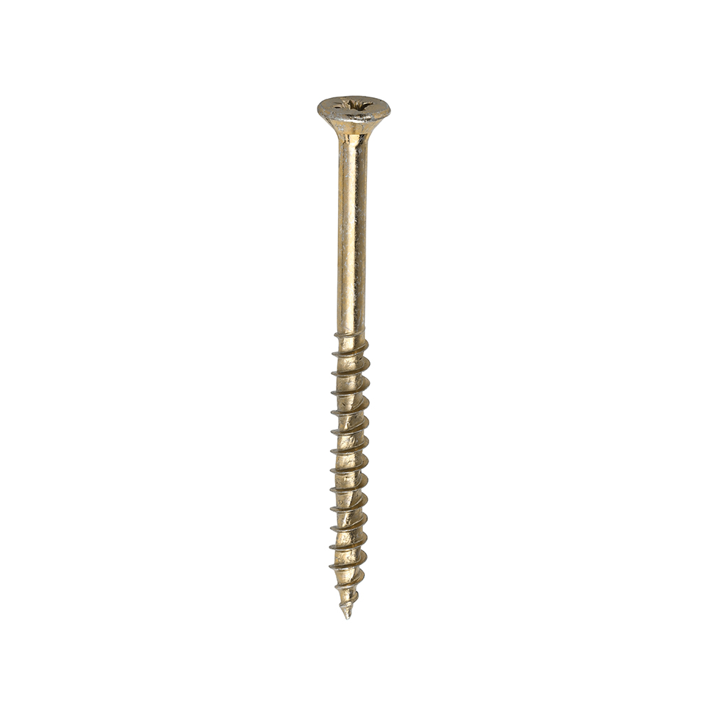10 x 2 3/4 (5.0 x 70) - Velocity Premium Multi-Use Screws - PZ - Double Countersunk - Yellow