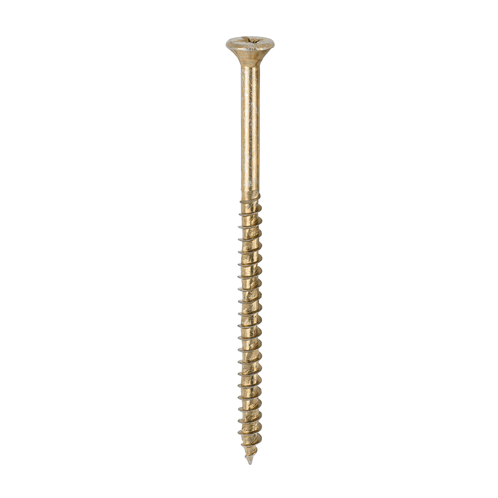 10 x 3 1/2 (5.0 x 90) - Velocity Premium Multi-Use Screws - PZ - Double Countersunk - Yellow