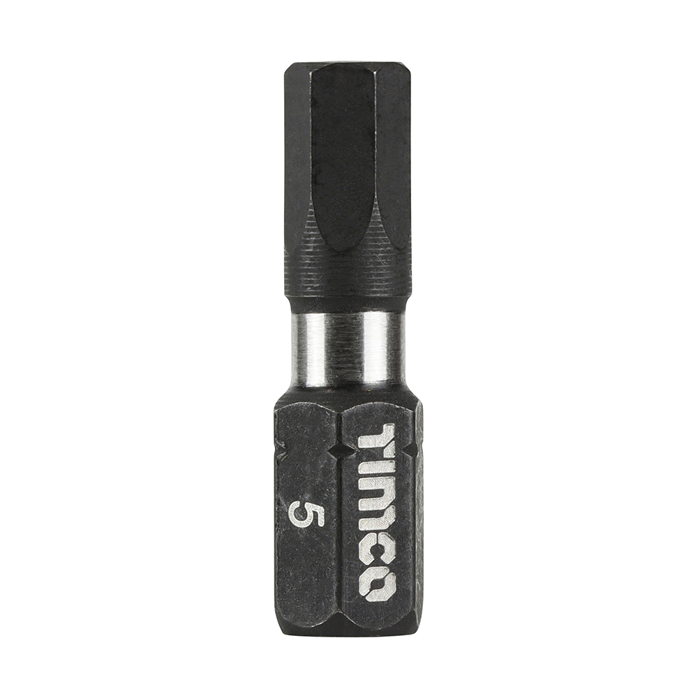 5.0 x 25 Impact Driver Bits - Hex (Pack of 10)