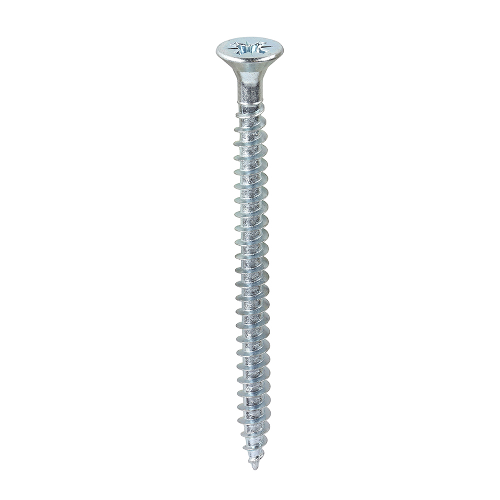 6.0 x 80mm Solo Multipurpose Chipboard & Woodscrews, Pozi Countersunk - Bright Zinc Plated Steel