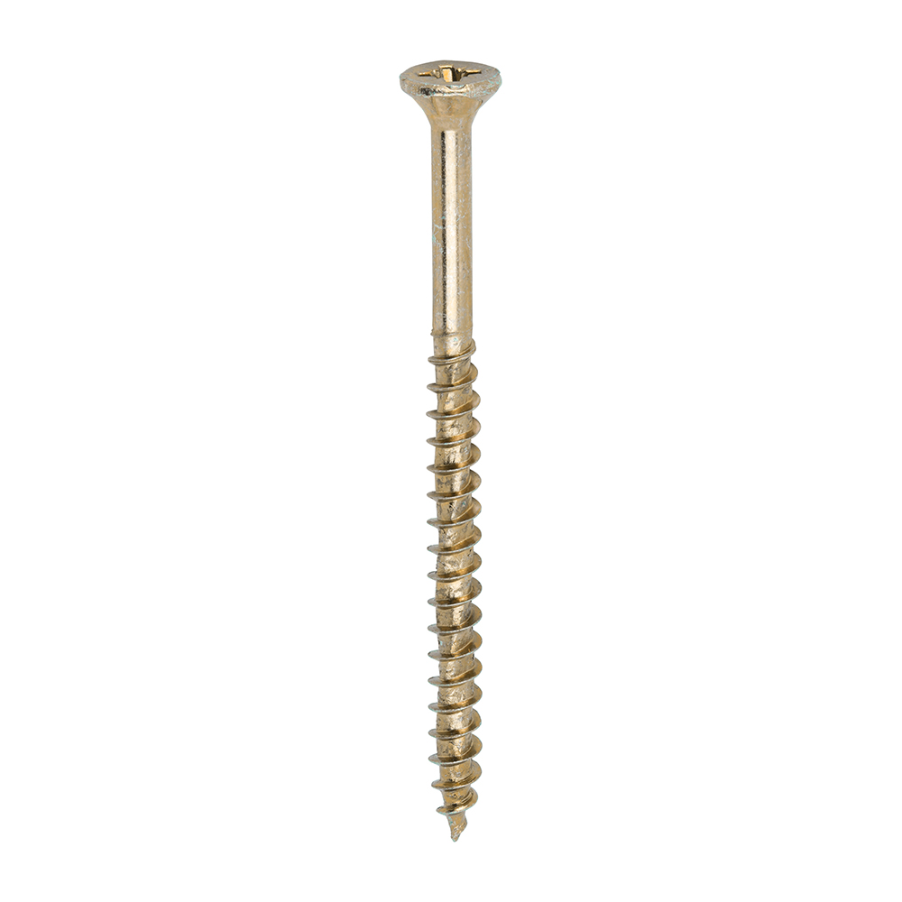 12 x 3 1⁄2 (6.0 x 90) - Velocity Premium Multi-Use Screws - PZ - Double Countersunk - Yellow
