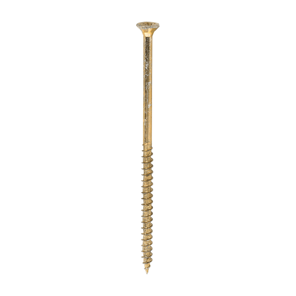 12 x 5 1⁄8 (6.0 x 130) - Velocity Premium Multi-Use Screws - PZ - Double Countersunk - Yellow