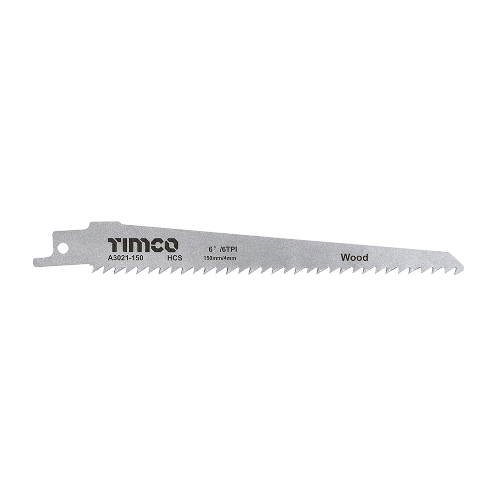 S644D Reciprocating Saw Blades - Wood Cutting - High Carbon Steel (Pack of 5)