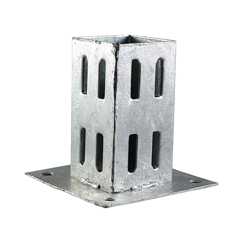 100mm Bolt Down Shoe - Quick Fit - Hot Dipped Galvanised