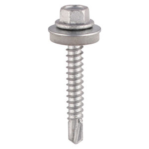 Hex Head Tek Screws for Light Steel Section with Bonded EPDM Washer Stainless Steel A2