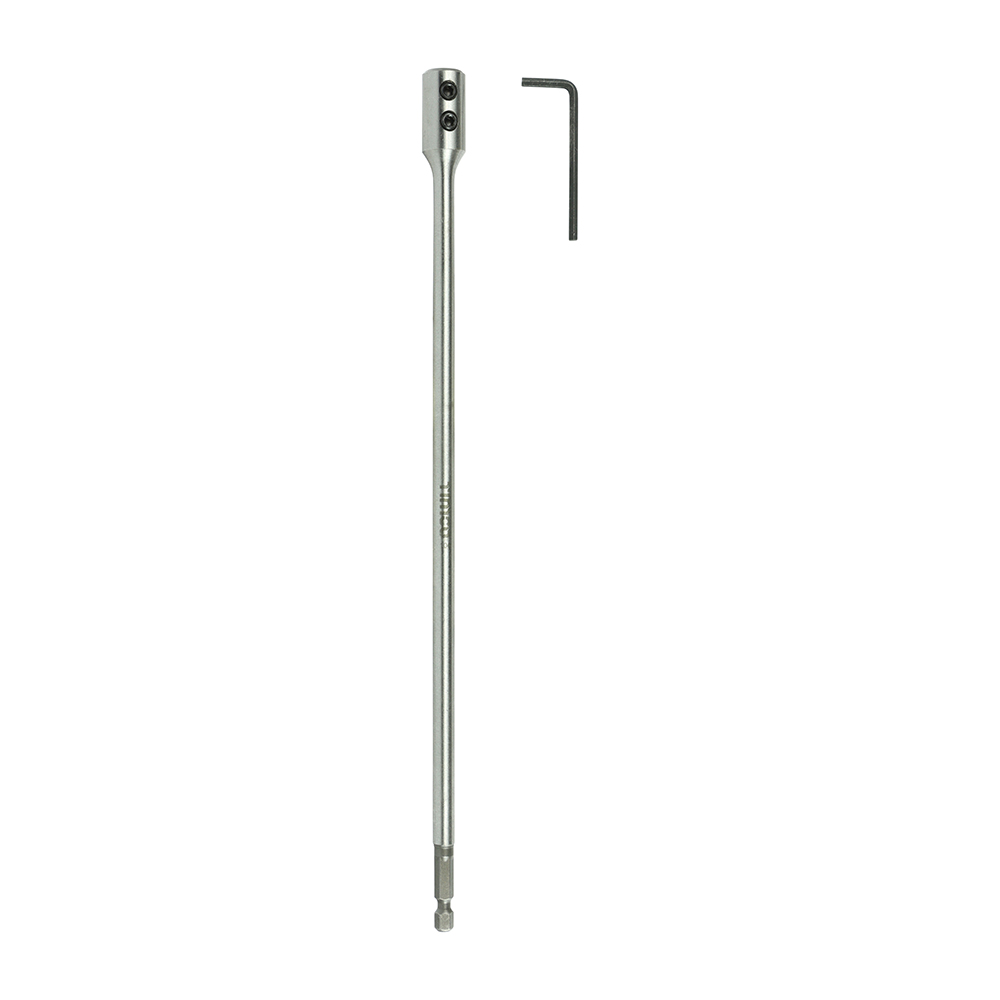 300mm 1/4" Flat Wood Bit Extension Rod