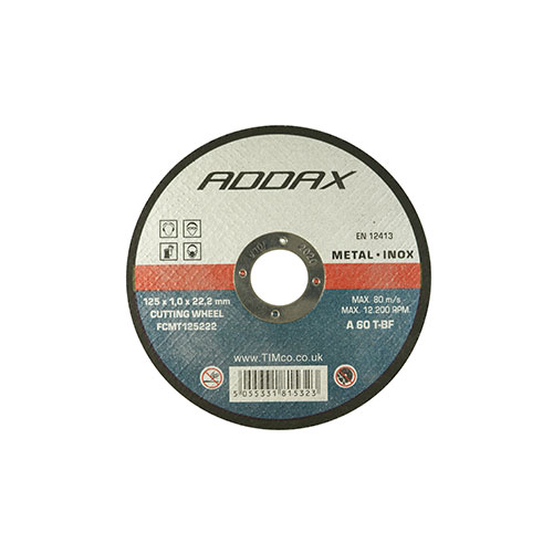 115 x 22.2 x 1.0 Bonded Abrasive Disc - For Cutting (Pack of 25)